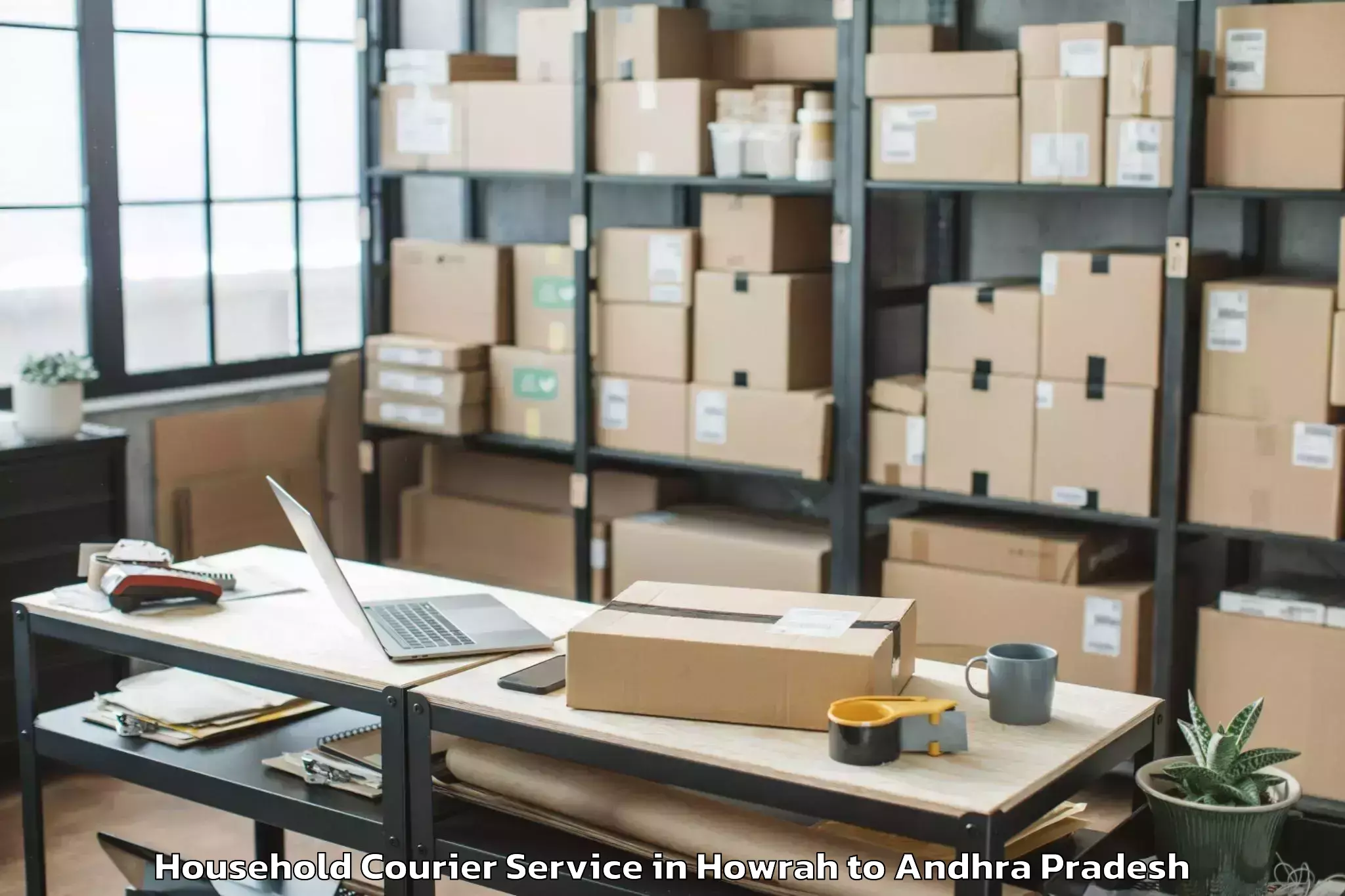 Get Howrah to Bheemunipatnam Household Courier